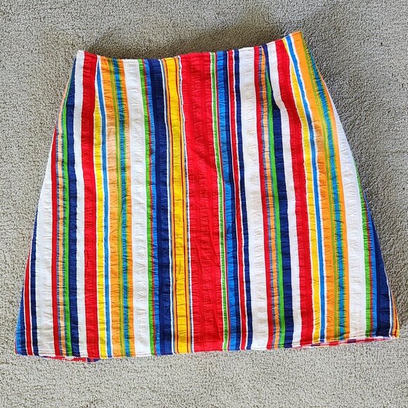 Handmade patchwork/mixed media double sided A-line wrap skirt Sz XS-M - Picture 10 of 14